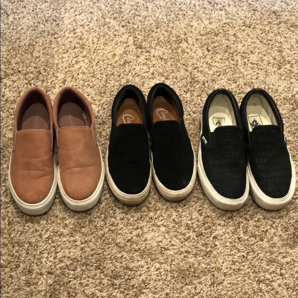 Black Vans, black Candies And light pink Qupid